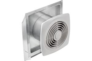 Broan-NuTone 509 Through-the-Wall Ventilation Fan White Cover, 200 CFM, 8.5 Sones, 8"