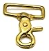 OKONES Pack of 2,1-1/2'' Inner Width,Solid Brass Square Lobster Clasps Swivel Trigger Clips Hooks for Straps Bags Belting leathercraft(Hook insides 1-1/2'')