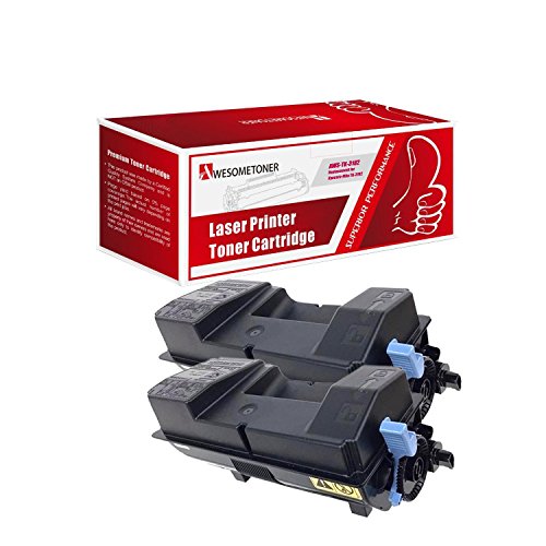 Awesometoner Compatible 2 Pack TK-3182 Toner Cartridge For Kyocera-Mita ECOSYS P3055dn Yield 21000 Pages