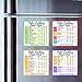 Keto Cheat Sheet Magnets for Cooking, Set of 4 Keto Magnet - Great Fridge Magnet Reference Keto Foods List Guide for Keto Diet, Weight Loss, Keto Cookbook, and Meal Plan (Food Guide, 4)