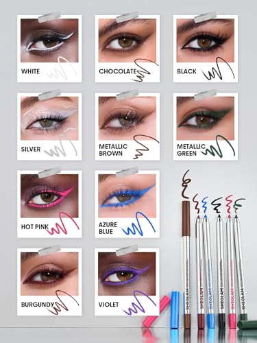 SHEGLAM Boldline Longwear Multi-Function Gel Liner – Waterproof Smudge-Proof Eyeliner Pencil, 24H Long-Lasting Creamy Gel Eye Liner for Precise & Smokey Looks (Burgundy)