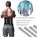 ZOHUMI Mens Waist Trimmer,Widening Neoprene Waist Trainer Ab Belt with Flexible Back Support for Fitness (XL/ 37-49 inches) Black