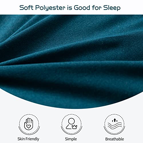 MAXYOYO Futon Mattress, Japanese Floor Mattress, Quilted Extra Thick, Foldable, Breathable, Guest Bed (Bluestone, King)
