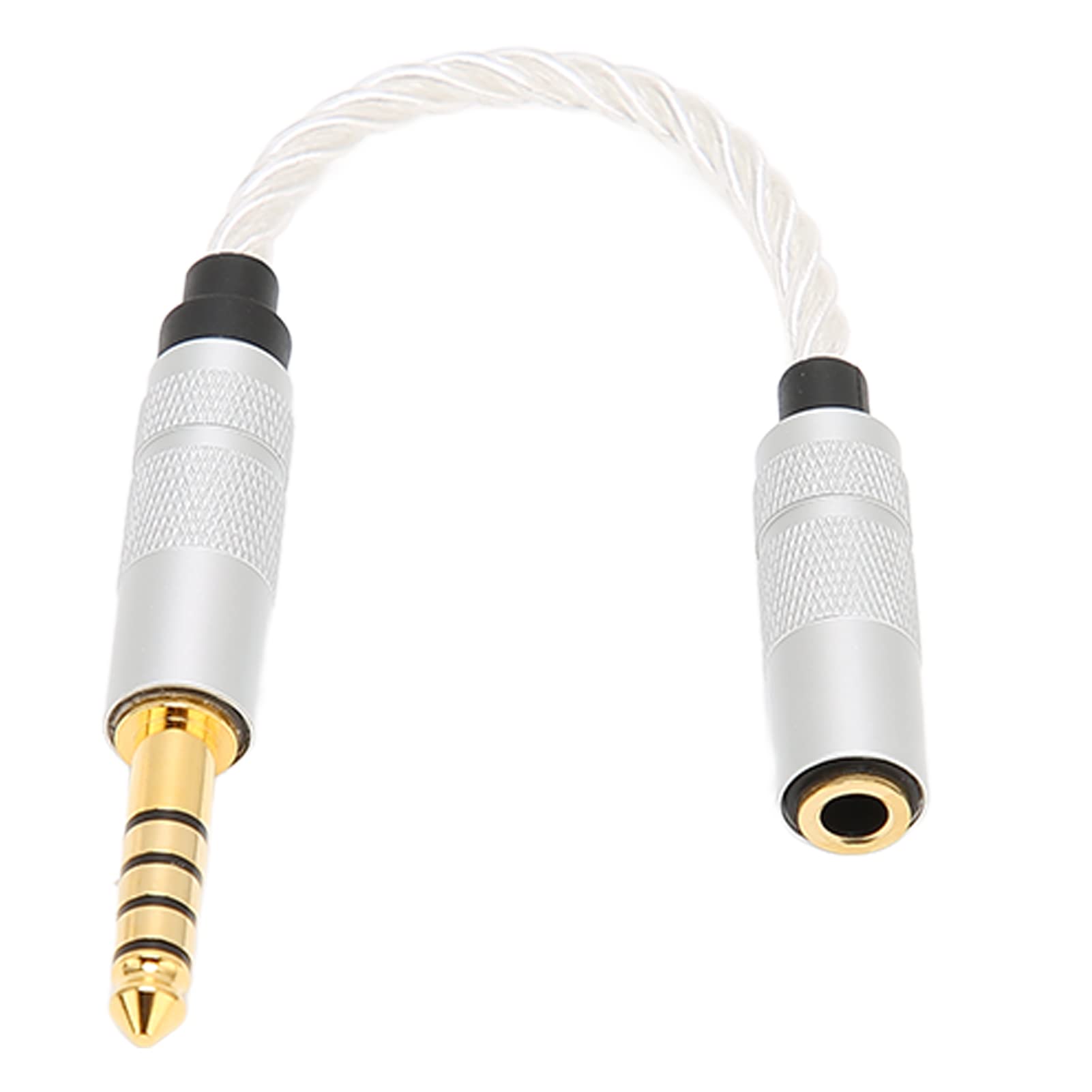 4.4mm Balanced to 3.5mm Stereo Male to Female Headphone Adapter Cable for High Resolution Players