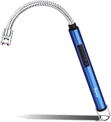 SUPRUS candle lighter Rechargeable USB 360° Neck Stainless Steel Dark Blue