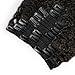 KeLang Hair Kinky Straight Clip In Human Hair Extensions Clip Ins Human Hair 9A Italian Coarse Yaki Brazilian Virgin Hair Clip In Extension 7pcs/lot,120gram/set 14inch