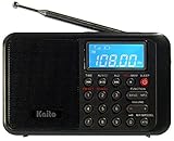 Kaito KA108 Super Sound quality AM FM Shortwave Radio with MP3 Player and Radio Recorder, Radio Time Schedule Recorder,Alarm Clock+ More