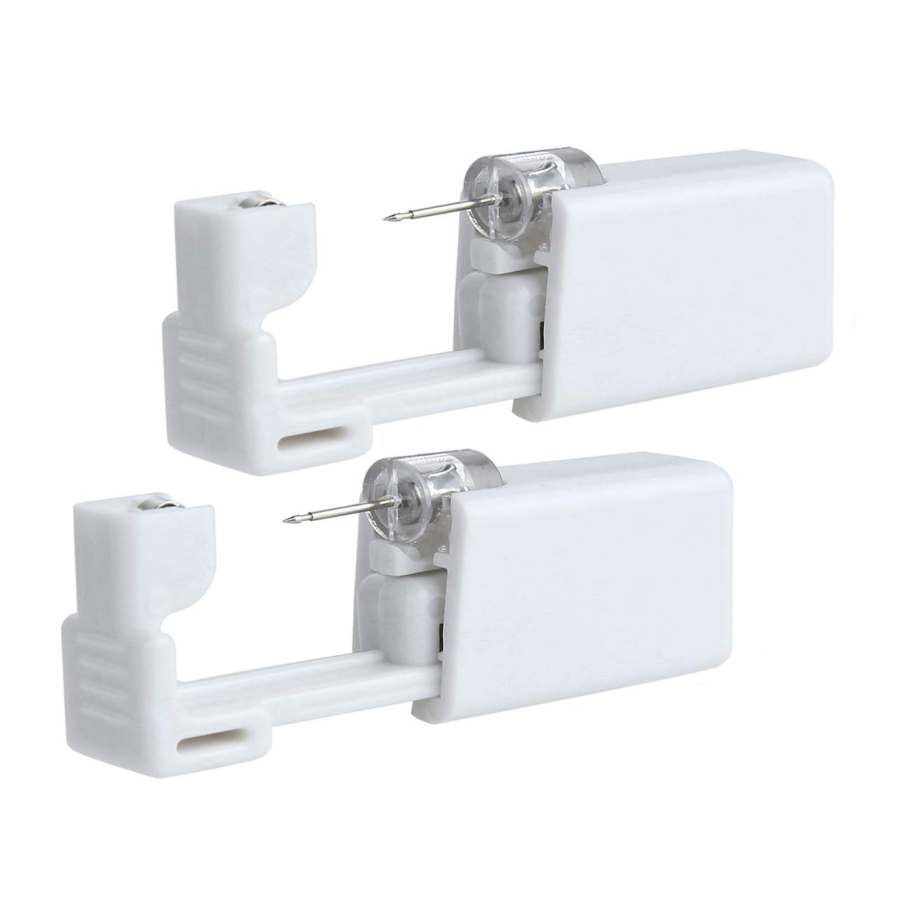 2 Pack Anzero Ear Piercing Gun Disposable Ear Earring Stud Gun No Pain Ear Piercing Gun - 4mm Blue