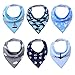 Baby Bandana Drool Bibs - Cute Kids Design for Boys, 100% Organic Cotton for Drooling and Teething, Perfect Baby Registry Gift for Infant and Newborn by KiddyByte