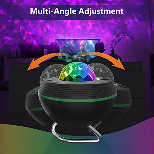 Proyector Estrellas, Tasmor Smart WiFi Alexa Proyector de Galaxia con Soporte, 10 Modos de Color Control Remoto con Temporizador, Altavoz de Música Bluetooth, Regalo de Fiesta Luz Nocturna