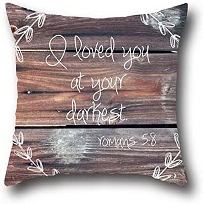 Robert Beautifuldecorative Throw Pillows Case Christian Bible Verse Pillow Covers Modern Cover With Invisible Zipper Closure 18*18
