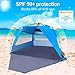 ENKEEO Pop Up Beach Tent, Automatic Easy Set Up Family Tent Instant Sun Shelter, with UPF 50 Plus Sun Protection, Full Privacy Door & Sitting Mat and Carry Bag for Outdoor Camping, Fishing, Hiking