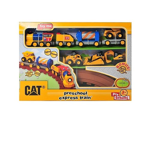 Toystate CAT Preschool Express Train L&S with 3 Mini Workers