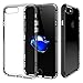 Comsoon iPhone 7 Case, [Crystal Clear] Soft Transparent TPU Bumper Case Cover[Shock Cushion] + Reinforced Hard PC Frame [Scratch Resistant] Slim Protective Case for Apple iPhone 7 (black)