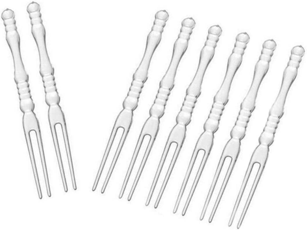 400PCS 4 Inch Disposable Plastic Cocktail Picks Fruit Forks Cocktail