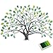Fingerprints Tree, Proboths Creative Wedding Guest Signature Sign-in Book Canvas Ballons Tree Fingerprints Painting Decor for Wedding Party with 4pcs Ink Pads Green