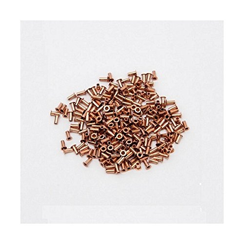 Copper rivets for PCB Through-Hole mechanical plating - Inner diameter 0.6mm/Hole diameter 0.8mm - 250 pcs.
