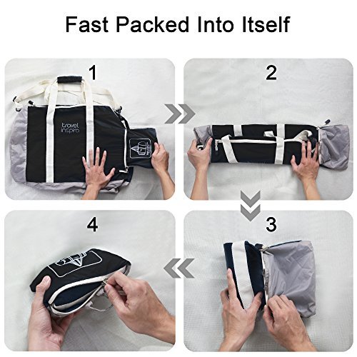 Travel Inspira Foldable Duffel Travel Bag Emergency Use Water Resistant