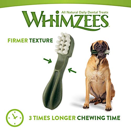 Whimzees Natuurlijke Graanvrije Tandverzorgingssnacks, Kauwstangen Voor Honden, Tandenborstel Xs, 48 Stuks (48 X 7,5 G… - Afbeelding 6