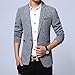 Benibos Mens Premium Casual One Button Blazer Slim Fit Coat Jacket (S, 5188Light Grey)