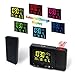 Protmex Projection Alarm Clock, PT3531B WWVB Digital Radio Controlled Projection Clock with Weather Station, Dual Alarms, Indoor Thermometer, USB Phone Charging, Colorful Backlight Function