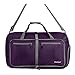 Gonex 60L Packable Travel Duffle Bag Foldable Duffel Bags for Luggage Gym Sports Camping Travelling Cycling Storage Shopping Water & Tear Resistant Purple