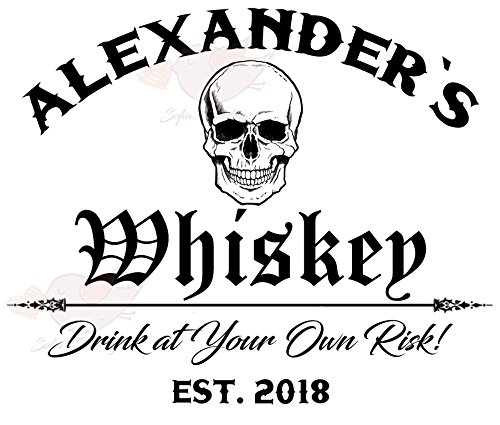 Personalized - Custom American White Oak Aging Barrel | Age your own Whiskey, Wine, Rum, Tequila, Beer, Bourbon & More. - Danger Design (2 Liters)