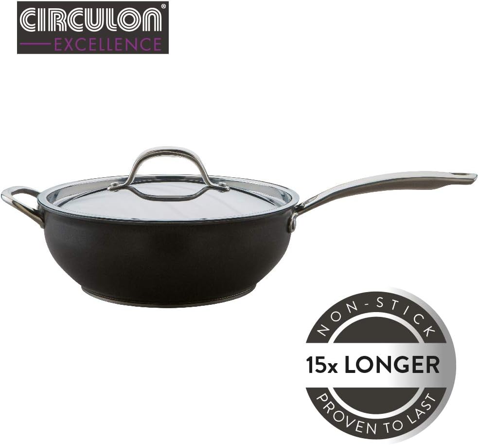 Circulon Excellence 28 cm Chef's Pan, NonStick AllPurpose Pan