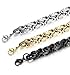Jstyle 3 Pcs 8mm Stainless Steel Byzantine Bracelet for Men Chain Link 8.5 Inch