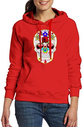 VCKFMEN Women's Power Diamond Suger Skull 3D Hoodies Sweatshirts With Pockets