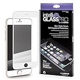 iPhone 6/6S intelliGLASS PRO EDGE-TO-EDGE (White/Gold) - The Smarter Glass Screen Protector by intelliARMOR To Guard Against Scratches and Drops. Ultra HD Clear, Max Touchscreen Accuracy.