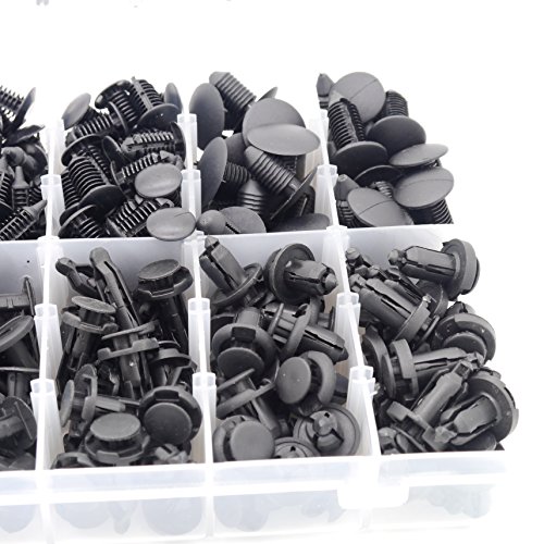 Diking 330Pcs 12Sizes Car Plastic Rivets Fasteners Push Type Pin Rivets