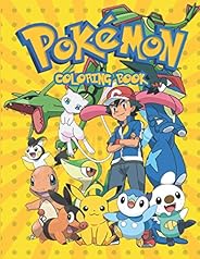 Pokemon Coloring Book: JUMBO Coloring Book For Kids | Ages 1-15+ Pokemon Coloring Book Gift For Children