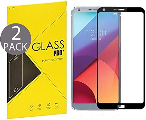 LG G6 Screen Protector, CASEPLAY G6 Tempered Glass Full Coverage Case Friendly Ultra Clear HD Screen Cover Bubble Free Lifetime Replacement Screen Protector for LG G6 (Black)