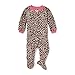 The Children's Place Girls' Printed Blanket Sleeper Pajamas, Parchment, 18-24 Months