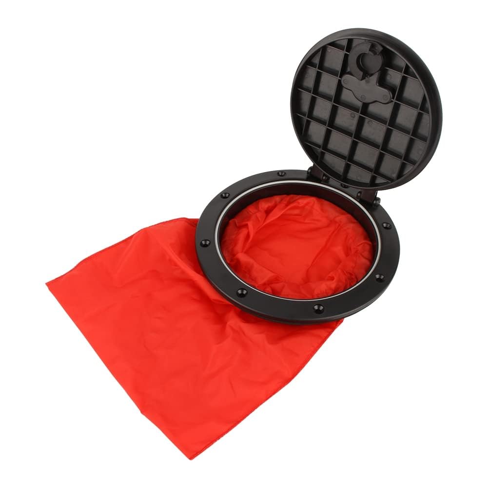 Alomejor kayak hatch cover, waterproof 15cm seal deck plate kit marine accessories for recreational kayakers marine adventurers boat maintenance crews storage bag included