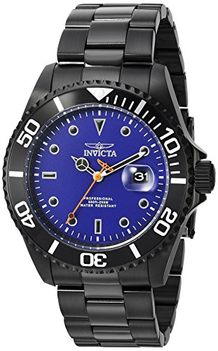 Invicta Men's 'Pro Diver' Quartz Stainless Steel Diving Watch, Color:Black (Model: 23008)