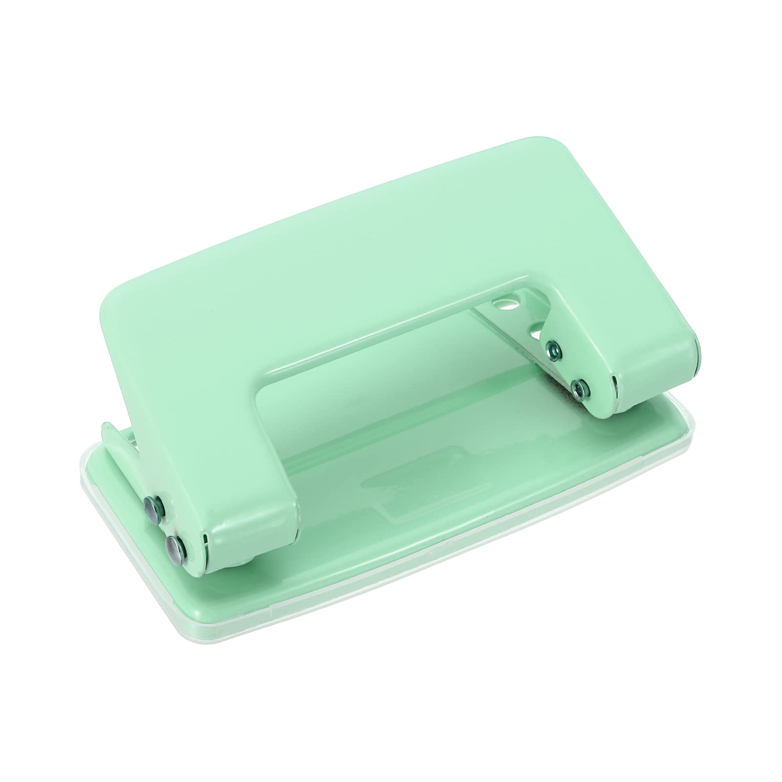 PATIKIL 1/4" 2 Hole Paper Punch, Metal Hole Puncher 8 Sheet Punch Capacity Hole Punch for Office and Home Supplies, Green
