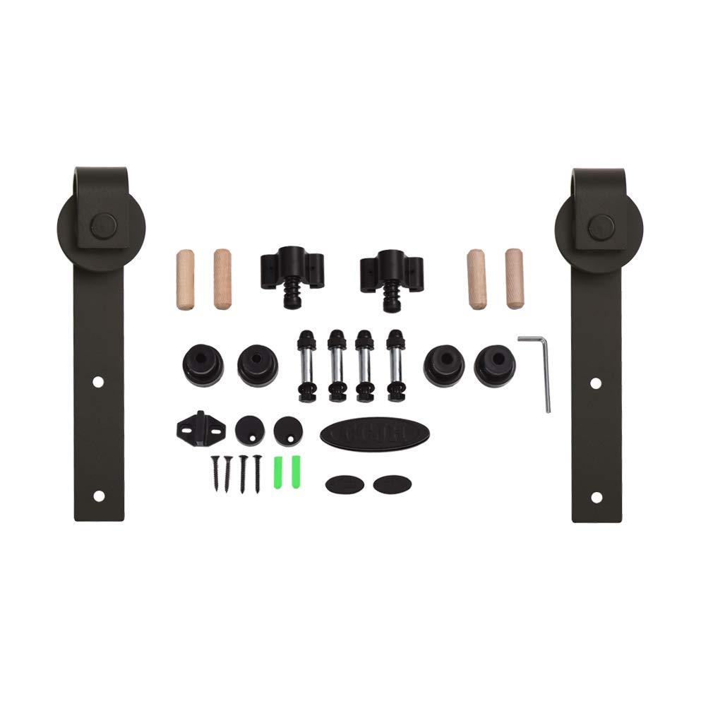8FT 243cm Sliding Barn Wood Door Hardware Closet Track Kit Single Door