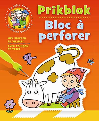 De kleine boerderij prikblok (met prikpen en viltmat) / La jolie ferme Bloc à perforer (avec poinç by ZNU