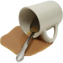 Just Dough It 7.5'' Spilled Disposable Cup Of Coffee Replica Prop - Imported Products From USA