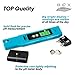 Box Paradise Digital pH Meter for Water with 6X pH Buffer Powder, 2 Batteries, Case and E-Book