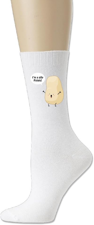 Unisex Cute Cartoon I'm A Silly Potato Cotton Socks