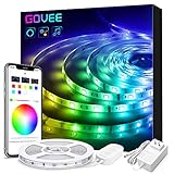 Smart LED Strip Lights Works with Alexa, Govee APP Control Waterproof 16.4ft RGB LED Light Strip WiFi Sync with Music, 16 Million Colors 5050 LED Lights for Home, Kitchen, TV, Party