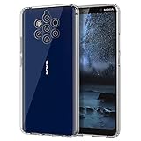 MoKo Compatible with Nokia 9 PureView Case, Slim Anti-Scratch Hard PC Backplate + TPU Bumper Shock Aborsption Hybrid Cellphone Cover Shell Fit with Nokia 9 PureView - Crystal Clear