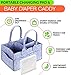 Diaper Caddy Portable Changing Pad Kit | Nursery Storage Organizer Bin with Waterproof Mat for Girls, Boys, Newborns, Infants & Toddlers | Perfect Baby Shower Gift, Car Travel