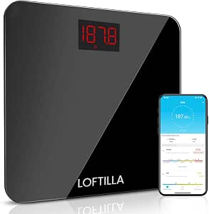 Amazon Com Loftilla Scale For Body Weight Smart Weight Scale With Bmi Trends Digital Bathroom Scale With App Via Bluetooth 400 Lb Weighing Scale Health Household