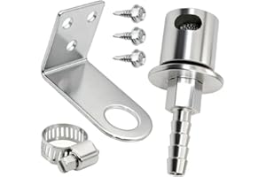Alsoyixia Remote Mount Vent Valve for Fuel Tanks, Tank Vent Line Replacement Part, 5/16'' Barb Size, Detachable