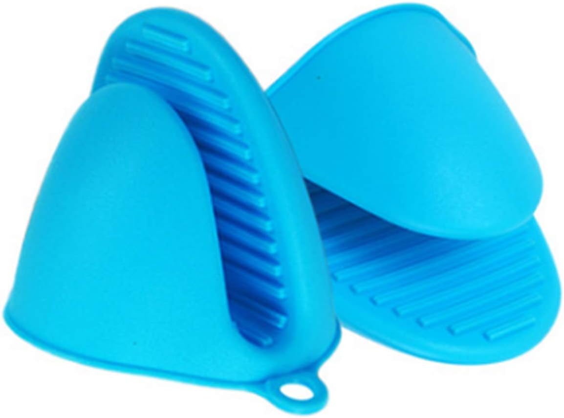 2-Pack Silicone Oven Mitts Heat Resistant Microwave Cooking Baking Tools Kitchen Accessory Skid Pinch Grips Gloves Silicone Pot Holder
