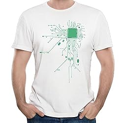 WYF Mens T-Shirt-Cool Computer CPU Coer Heta Geek